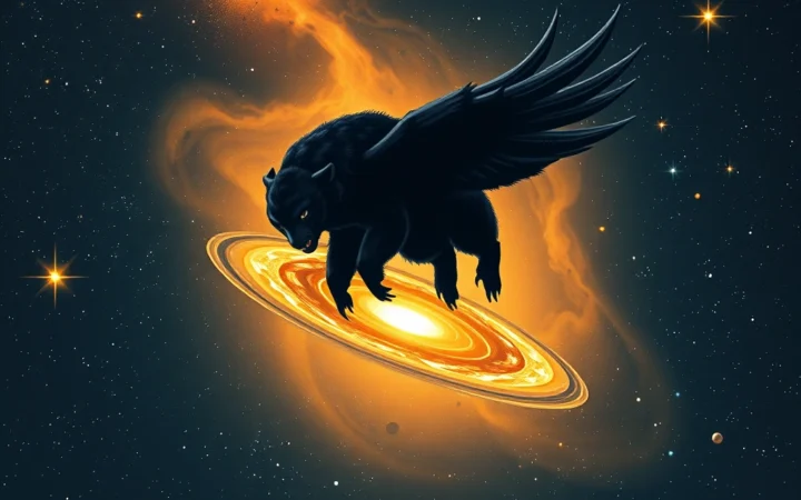 Buraco Negro Supermassivo ‘Cosmic Chomp’ Surpreende Astrônomos com Padrão de Alimentação Inédito