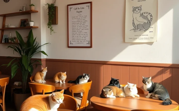 O Fenômeno dos ‘Cafés de Gato’ no Japão: Uma Curiosidade que Conquista o Mundo