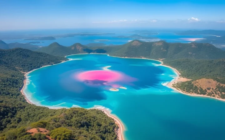 O Mistério do Lago Rosa: Por Que a Natureza Pinta Águas de Cor de Framboesa?